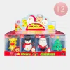 Fashnzfab 12pcs - Christmas Character Figure Eraser Toys