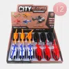Fashnzfab 12pcs - City Helicopter Simulation Model Pull Back Toys In Multi