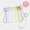 Fashnzfab 12pcs - Faux Pearl Necklace Set Assorted In Multi