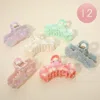 Fashnzfab 12pcs - Flower Hair Claw Clips In Multi