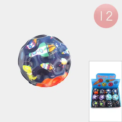 Fashnzfab 12pcs - Galaxy Themed Bouncy Ball Toys