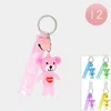 Fashnzfab 12pcs - Love Message Bear Keychains In Multi