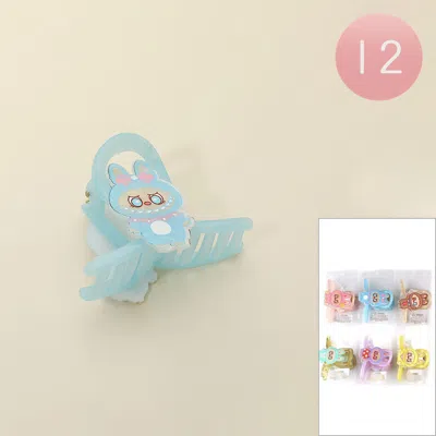 Fashnzfab 12pcs - Monster Bunny Character Hair Claw Clips In Multi