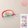 Fashnzfab 12pcs - Monster Bunny Characters Printed Coin Purses / Keychains In Metallic