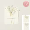 Fashnzfab 12pcs - Pearl Flower Faceted Beads Branch Hair Comb Pins In Multi
