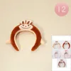 Fashnzfab 12pcs - Plush Bunny Monster Character Headbands In Brown