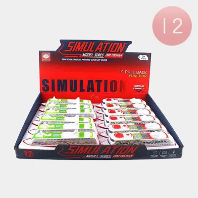 Fashnzfab 12pcs - Pull Back Simulation Cruise Toys In Multi