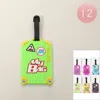 Fashnzfab 12pcs - Silicon Luggage Bag Tags In Multi
