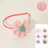 Fashnzfab 12pcs -sparkled Fabric Petal Flower Headband In Pink