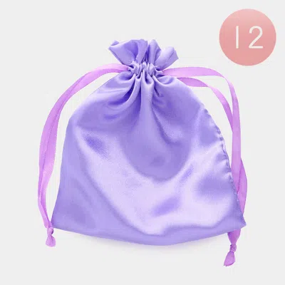 Fashnzfab 12pcs - 5 X 6.25 Ribboned Satin Organza Gift Bags