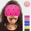 Fashnzfab 12pcs - Black Lives Matter Patterned Headbands In Black