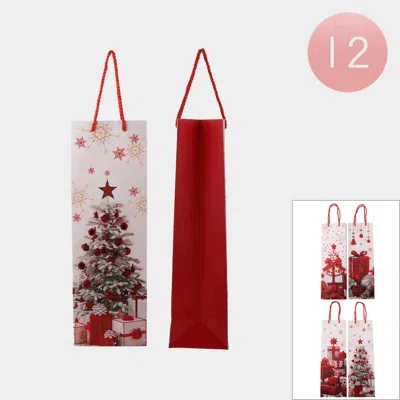 Fashnzfab 12pcs - Christmas Wine Bottle Gift Bags
