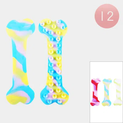 Fashnzfab 12pcs - Dog Bone Squidopop It Sucker Fidget Kids Toys