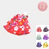 Fashnzfab 12pcs - Flower Pattern Printed Stretch Elastic Headbands In Multi