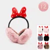Fashnzfab 12pcs - Foldable Bow Plush Earmuffs In Multi