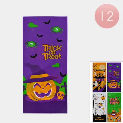 Fashnzfab 12pcs - Halloween Trick Or Treat Bags 5" X 1.1"