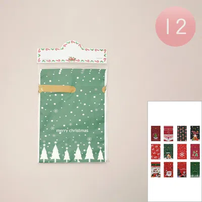 Fashnzfab 12pcs - Holiday Gift Christmas Treat Bags