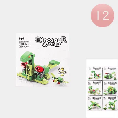 Fashnzfab 12pcs - Kids Dinosaur World Building Block Toy Sets