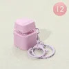 Fashnzfab 12pcs - Mini Clicker Keycap Bag Charm Keychains In Multi
