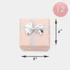 Fashnzfab 12pcs - Simple Bow Deco Square Gift Boxes