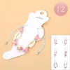 Fashnzfab 12pcs - Starfish Love Shell Beaded Adjustable Cinch Pull Tie Anklets In Multi