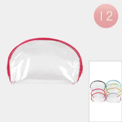Fashnzfab 12pcs - Transparent Pouch Bags In Multi