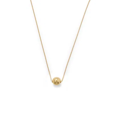 Fashnzfab 14 Karat Gold Plate Floating Bead Necklace