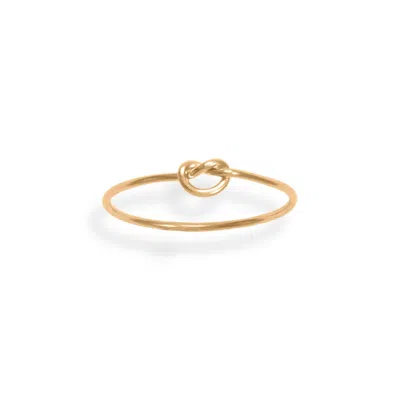 Fashnzfab 14/20 Gold Filled Thin Love Knot Ring