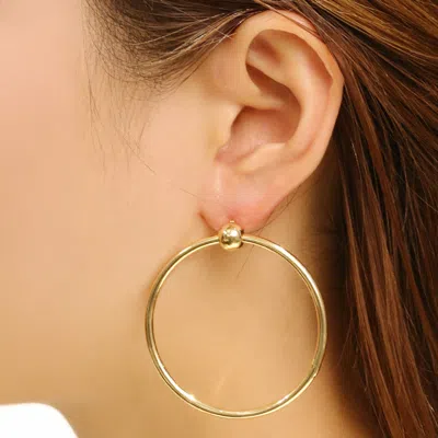 Fashnzfab 14k Gold Dipped Faye Knocker Earrings