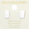 Fashnzfab 14k Gold Dipped Hypoallergenic Rectangular Plate Stud Earrings - Rhodium In White