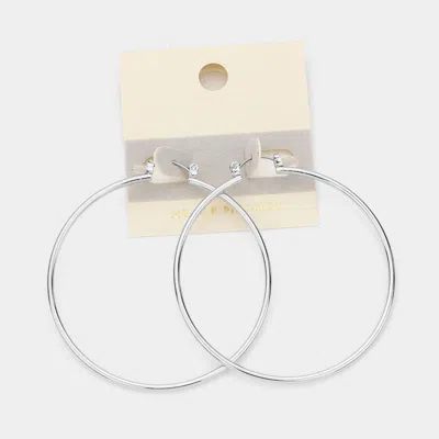 Fashnzfab 14k Gold Filled Metal Hoop Pin Catch Earrings In Multi