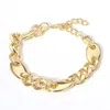 Fashnzfab 14k Gold Plated Mariner Link Chain Bracelet Gold In Gold