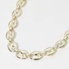 Fashnzfab 14k Gold Plated Mariner Link Chain Necklace In Gold
