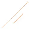 Fashnzfab 14k Rose Gold Fine Paperclip Chain (1.50 Mm) In Multi