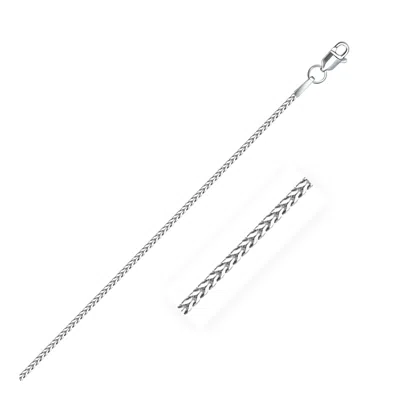 Fashnzfab 14k White Gold Franco Chain (1.20 Mm)