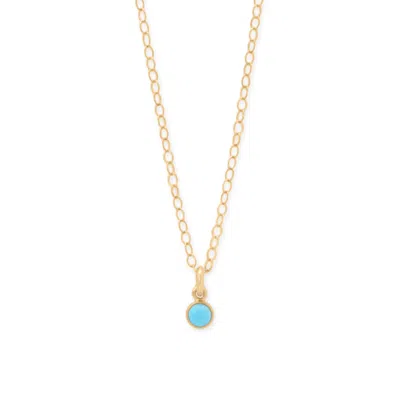 Fashnzfab 15" + 2.5" 14/20 Gold Filled 3mm Imitation Turquoise Necklace In Purple