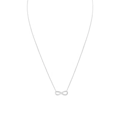 Fashnzfab 16"+1"+1" "infinite Love" Infinity Necklace In Red