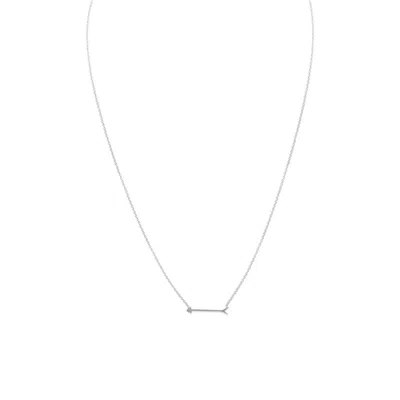 Fashnzfab 16" + 2" Arrow Design Necklace In Purple