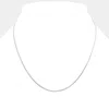 Fashnzfab 16 Inch Thin Metal Round Omega Necklace In Metallic