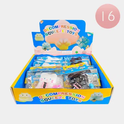 Fashnzfab 16pcs - Animal Character Shaped Decompression Squeeze Toys In Multi
