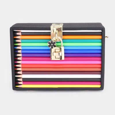 Fashnzfab 17 Colors Pencil Clutch Bag In Multi