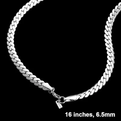 Fashnzfab 18 Inch Stainless Steel Bold Cuban Chain Necklace In Multi