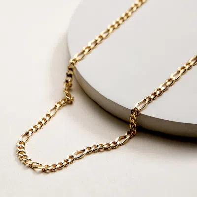 Fashnzfab 18k Gold Filled Curb Chain Necklace