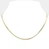 Fashnzfab 18k Gold Filled Hypoallergenic Metal Snake Chain Necklace In Gold
