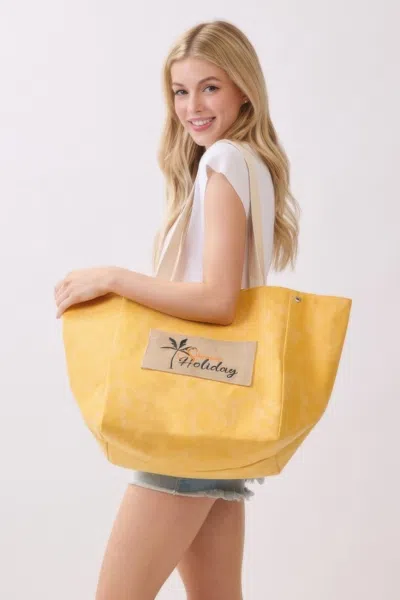 Fashnzfab 2 In 1 Shoulder & Bucket Style Vintage Canvas Tote In Pink