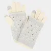 Fashnzfab 2 Pcs Layered Smart Touch Gloves In Multi