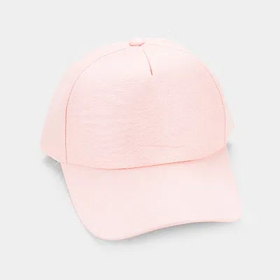 Fashnzfab 23" Solid Baseball Cap In Pink