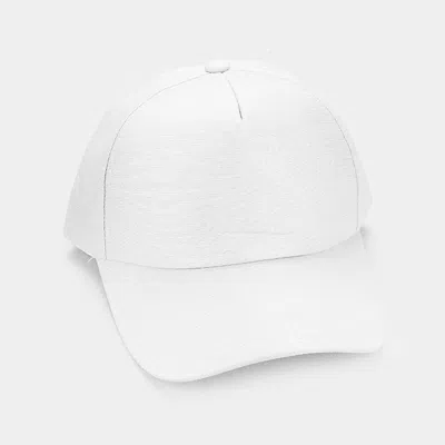 Fashnzfab 23" Solid Baseball Cap In White