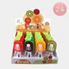Fashnzfab 24pcs - Portable Fruit Handheld Fans 2.4" X 6" In Multi