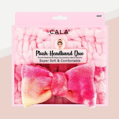 Fashnzfab 2pcs - Plush Headband Duo In Multi